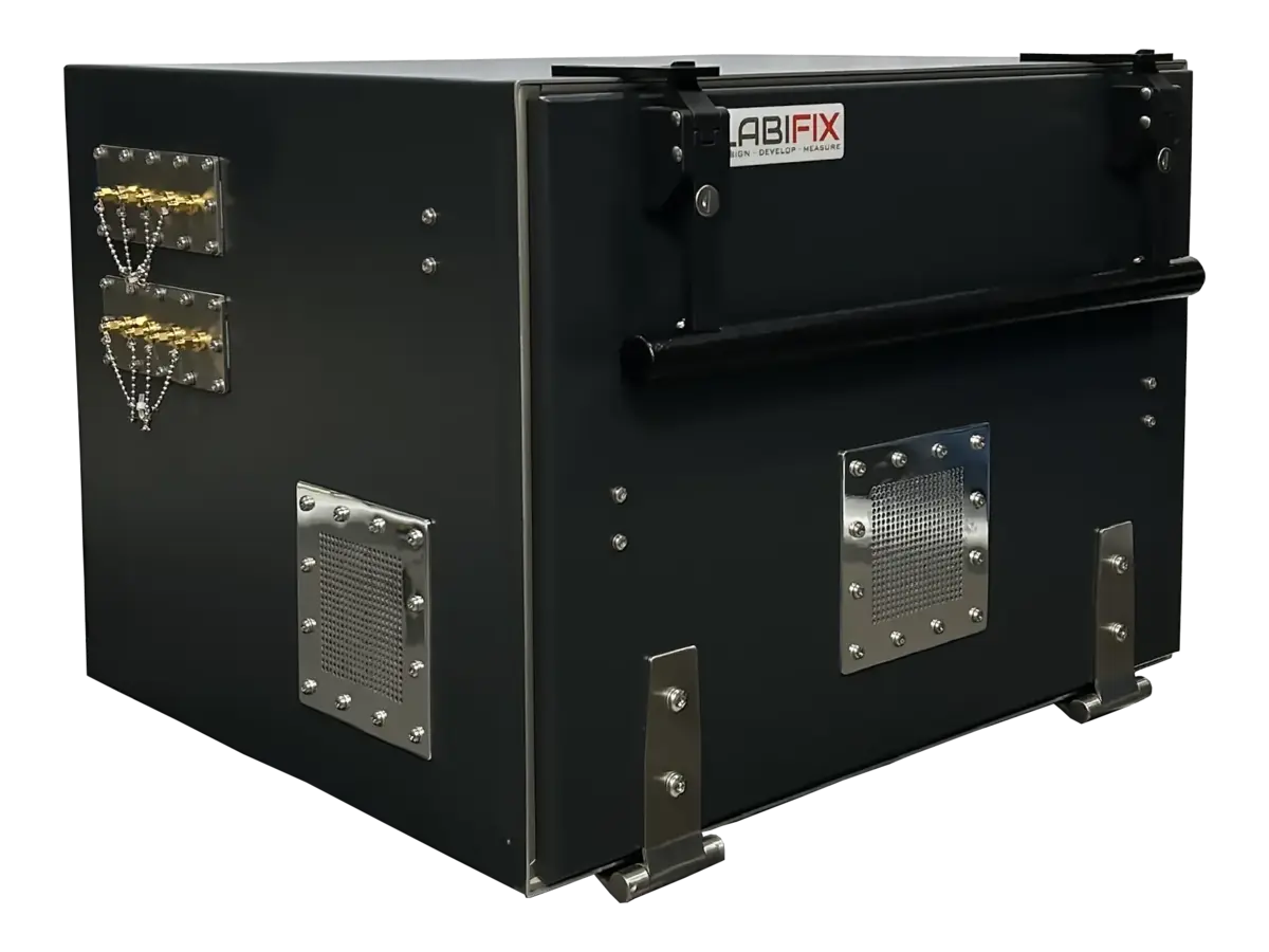 LBX3200 SWING-DOWN FRONT DOOR LOADING RF SHIELDED CHAMBER LabiFix RF Shield Box - View 7 of 9